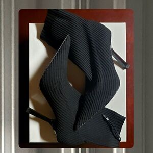 ZZ E Zara Trafaluc Boots Textile Tulle Netting
STRETCH FABRIC HEELED ANKLE BOOTS